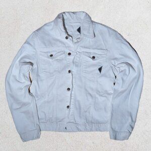 Shaft Jeans White Type 2 Unisex Denim jacket size L Made in Italy
